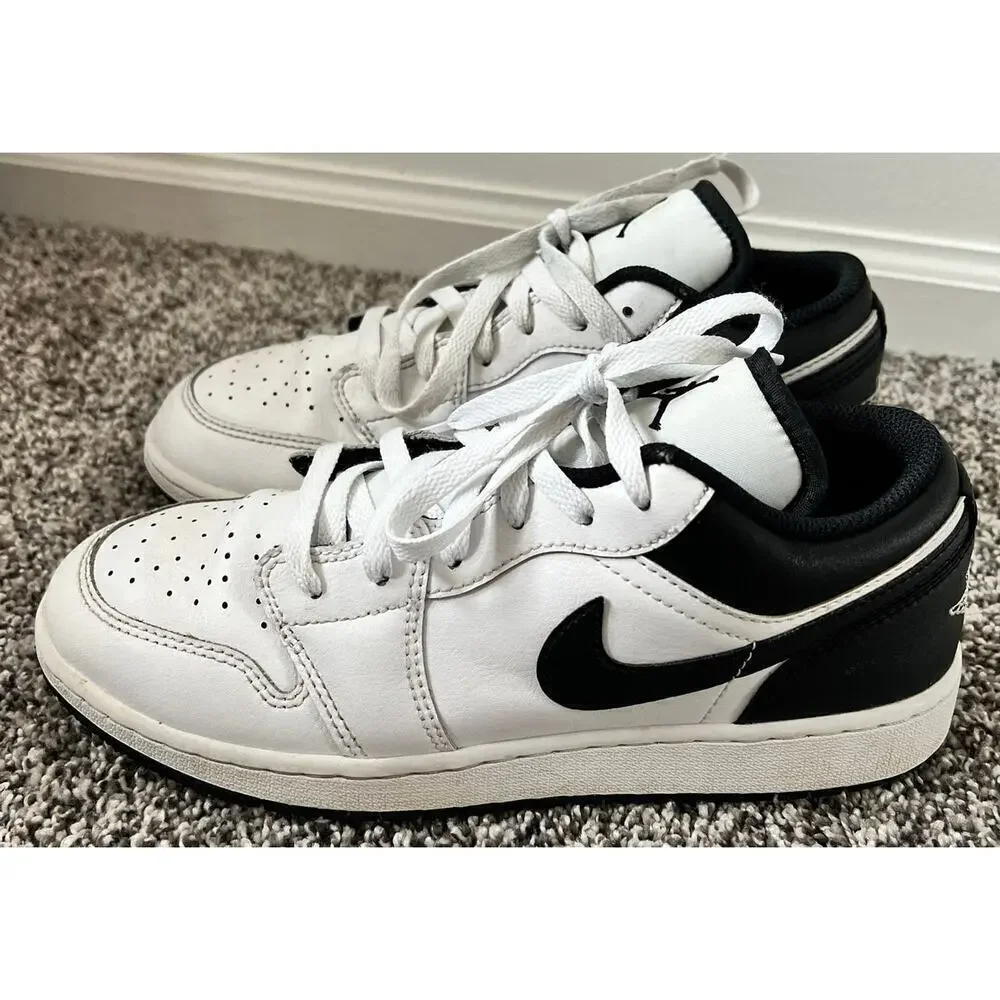Nike Air Jordan 1 Low white/black size 6.5Y/ women's size 8
